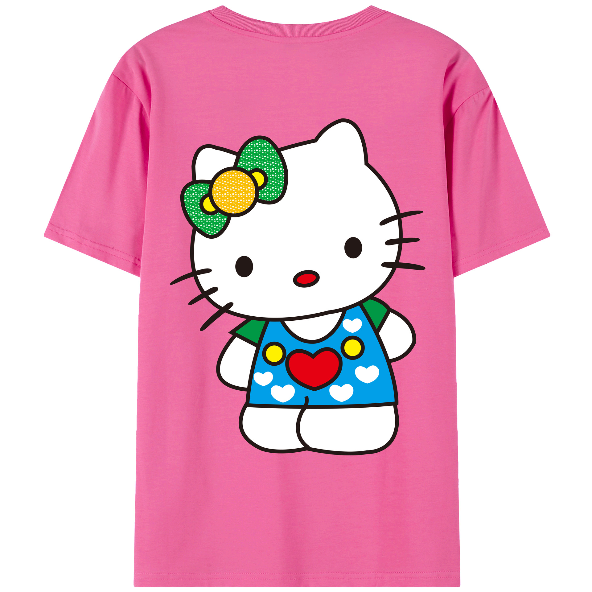 （画像用） Hello Kitty ハローキティ レディース半袖Tシャツ(バックプリント)
